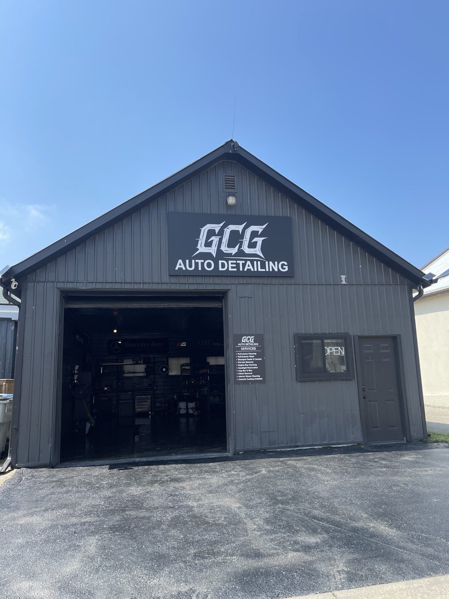 GCG Auto Detailing shop exterior